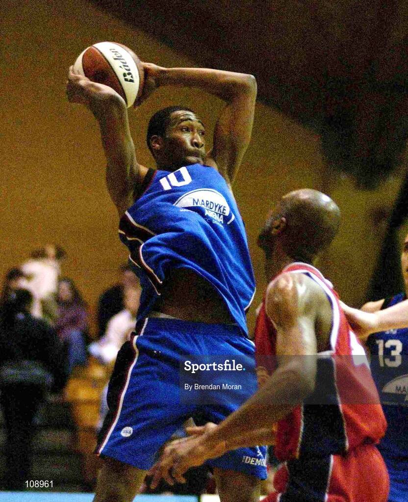 1 February 2003; Cory McGee, UCC Demons. Basketball. Picture credit; Brendan Moran / SPORTSFILE *EDI*