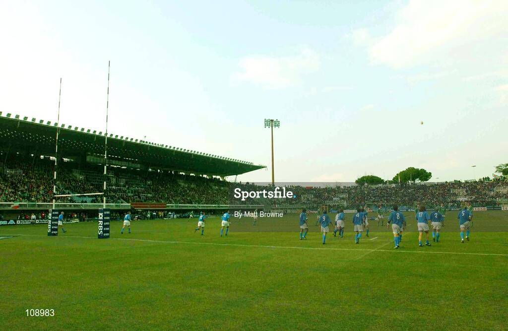 22 February 2003; RBS Six Nations Rugby Championship, Italy v Ireland, Stadio Flaminio, Rome, Italy.  Picture credit; Matt Browne / SPORTSFILE *EDI*