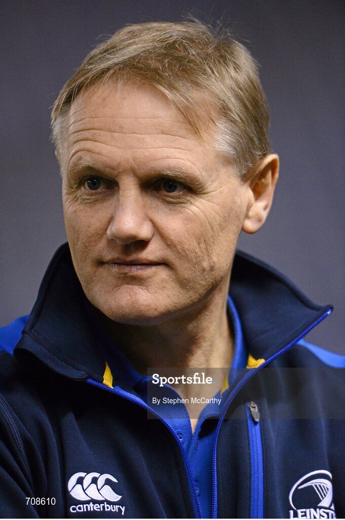 4 January 2013; Leinster head coach Joe Schmidt. Celtic League 2012/13, Round 13, Edinburgh v Leinster, Murrayfield, Edinburgh, Scotland. Picture credit: Stephen McCarthy / SPORTSFILE
