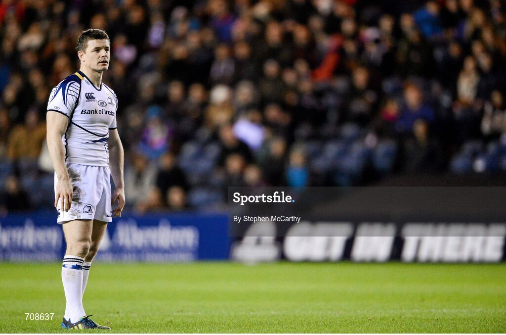 4 January 2013; Brian O'Driscoll, Leinster. Celtic League 2012/13, Round 13, Edinburgh v Leinster, Murrayfield, Edinburgh, Scotland. Picture credit: Stephen McCarthy / SPORTSFILE