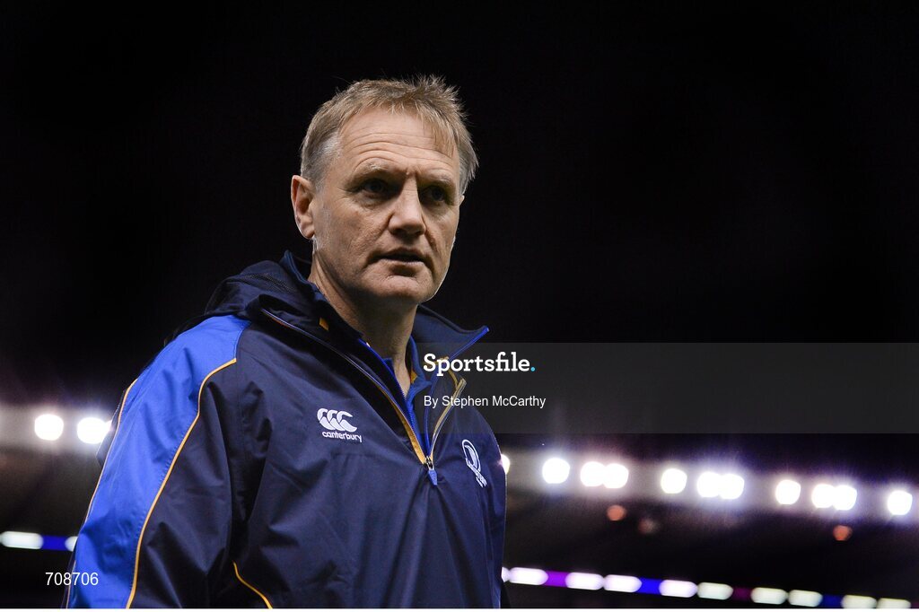 4 January 2013; Leinster head coach Joe Schmidt. Celtic League 2012/13, Round 13, Edinburgh v Leinster, Murrayfield, Edinburgh, Scotland. Picture credit: Stephen McCarthy / SPORTSFILE