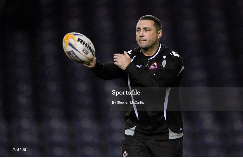 4 January 2013; Edinburgh head coach Michael Bradley. Celtic League 2012/13, Round 13, Edinburgh v Leinster, Murrayfield, Edinburgh, Scotland. Picture credit: Stephen McCarthy / SPORTSFILE