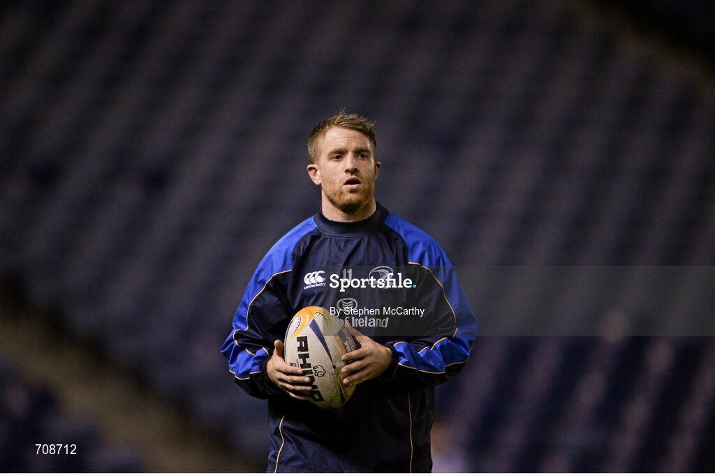 4 January 2013; Luke Fitzgerald, Leinster. Celtic League 2012/13, Round 13, Edinburgh v Leinster, Murrayfield, Edinburgh, Scotland. Picture credit: Stephen McCarthy / SPORTSFILE