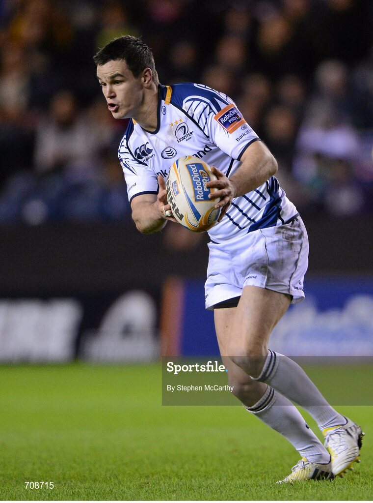 4 January 2013; Jonathan Sexton, Leinster. Celtic League 2012/13, Round 13, Edinburgh v Leinster, Murrayfield, Edinburgh, Scotland. Picture credit: Stephen McCarthy / SPORTSFILE