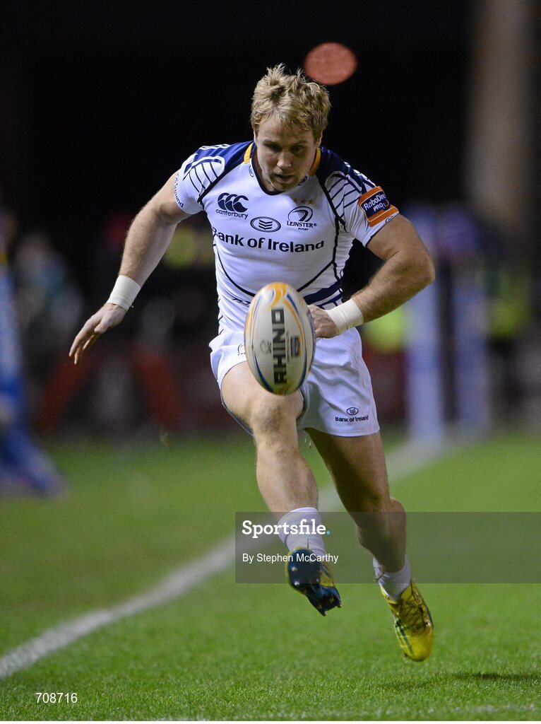 4 January 2013; Fionn Carr, Leinster. Celtic League 2012/13, Round 13, Edinburgh v Leinster, Murrayfield, Edinburgh, Scotland. Picture credit: Stephen McCarthy / SPORTSFILE