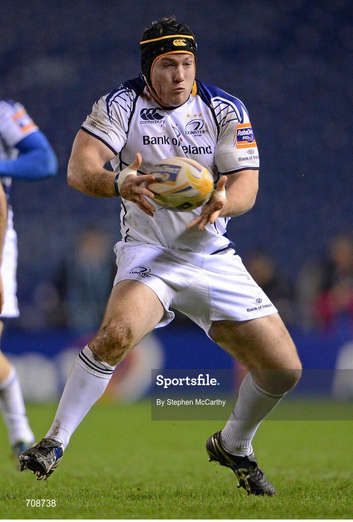 4 January 2013; Michael Bent, Leinster. Celtic League 2012/13, Round 13, Edinburgh v Leinster, Murrayfield, Edinburgh, Scotland. Picture credit: Stephen McCarthy / SPORTSFILE