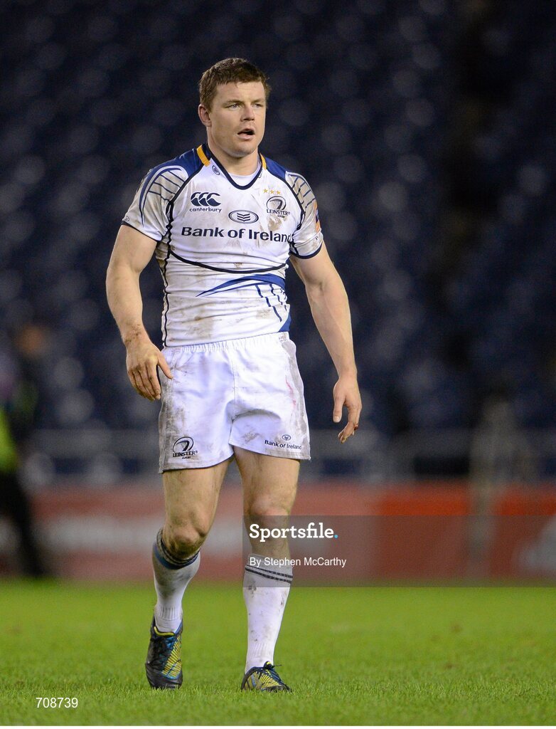 4 January 2013; Brian O'Driscoll, Leinster, after the game. Celtic League 2012/13, Round 13, Edinburgh v Leinster, Murrayfield, Edinburgh, Scotland. Picture credit: Stephen McCarthy / SPORTSFILE