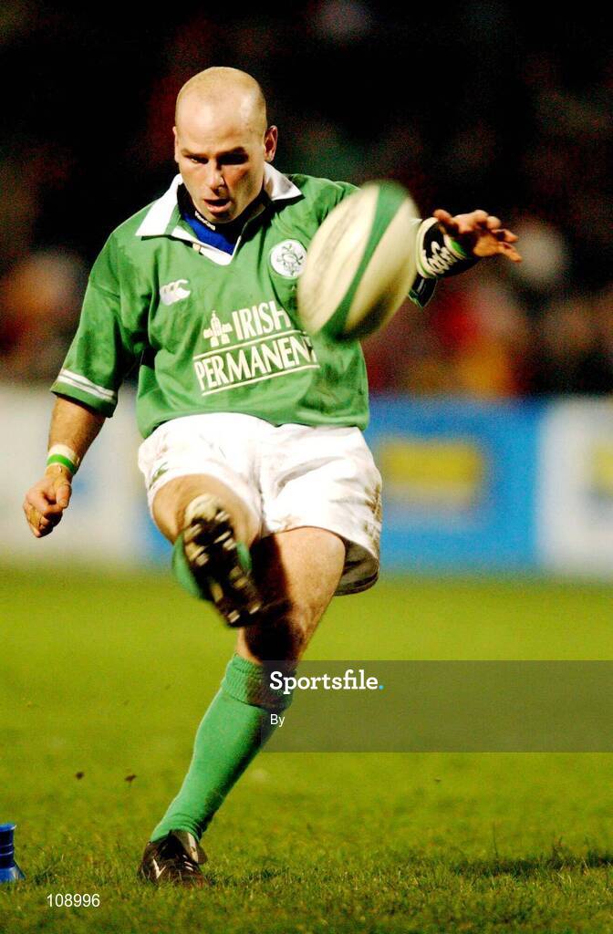 1 March 2002; Paul Burke, Ireland. Rugby. Picture credit; Matt Browne / SPORTSFILE *EDI*