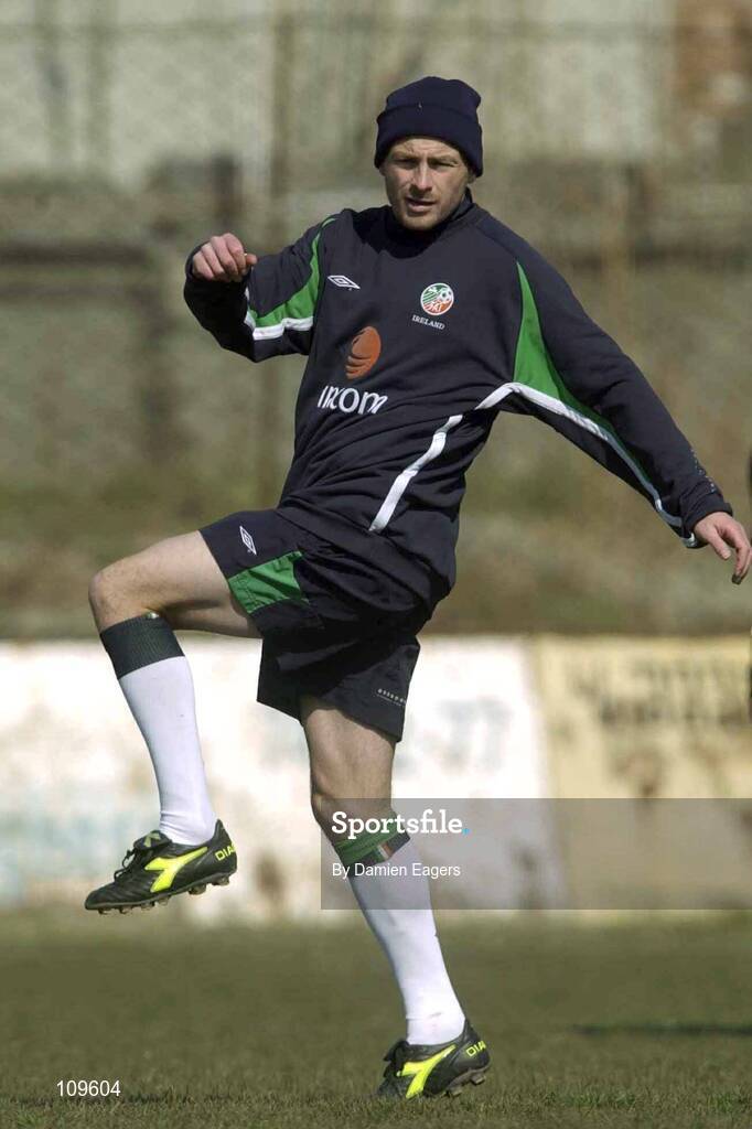 31 March 2003; Lee Carsley is pictured during Republic of Ireland training. Tbilisi, Georgia. Picture credit; Damien Eagers / SPORTSFILE *EDI*