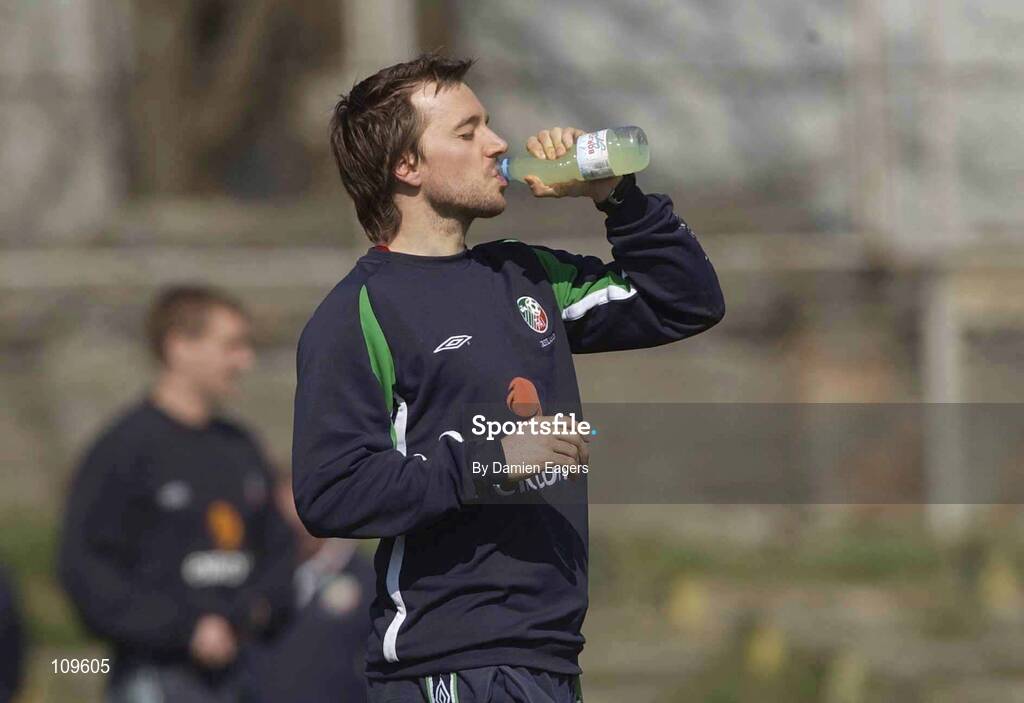 31 March 2003; David Connolly is pictured during Republic of Ireland training. Tbilisi, Georgia. Picture credit; Damien Eagers / SPORTSFILE *EDI*