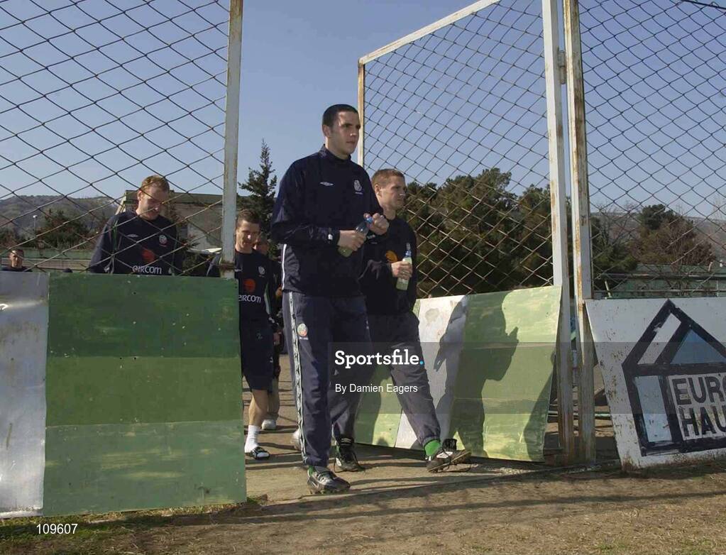 31 March 2003; John O'Shea is pictured before Republic of Ireland training. Tbilisi, Georgia. Picture credit; Damien Eagers / SPORTSFILE *EDI*