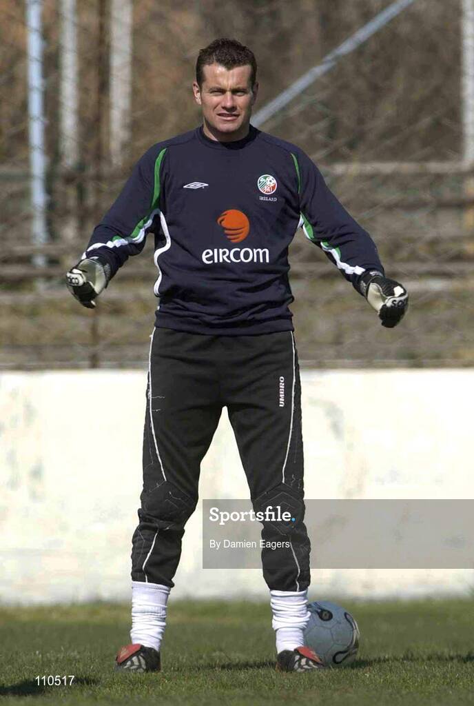 31 March 2003; Goalkeeper Shay Given pictured during Republic of Ireland squad training. Tbilisi, Georgia. Picture credit; Damien Eagers / SPORTSFILE *EDI*