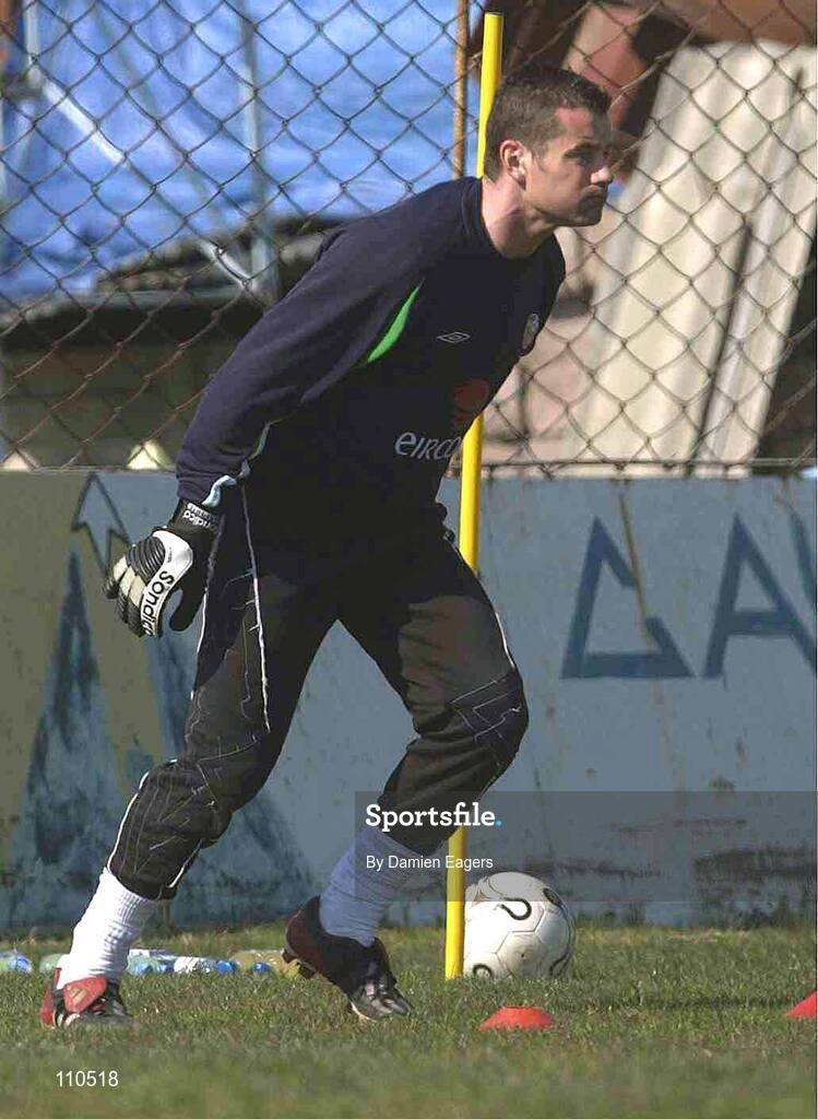 31 March 2003; Goalkeeper Shay Given pictured during Republic of Ireland squad training. Tbilisi, Georgia. Picture credit; Damien Eagers / SPORTSFILE *EDI*