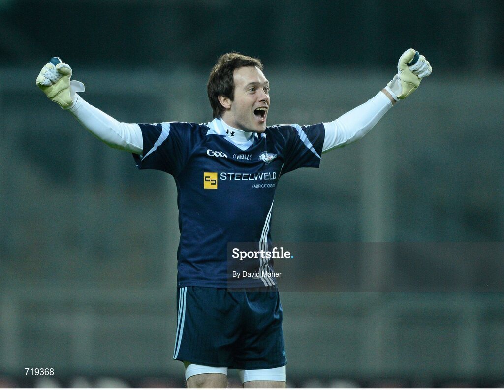 9 February 2013; Marty Rea, Cookstown Fr. Rocks, celebrates at the end of the game. AIB GAA Football All-Ireland Intermediate Club Championship Final, Cookstown Fr. Rocks v Finuge, Croke Park, Dublin. Picture credit: David Maher / SPORTSFILE