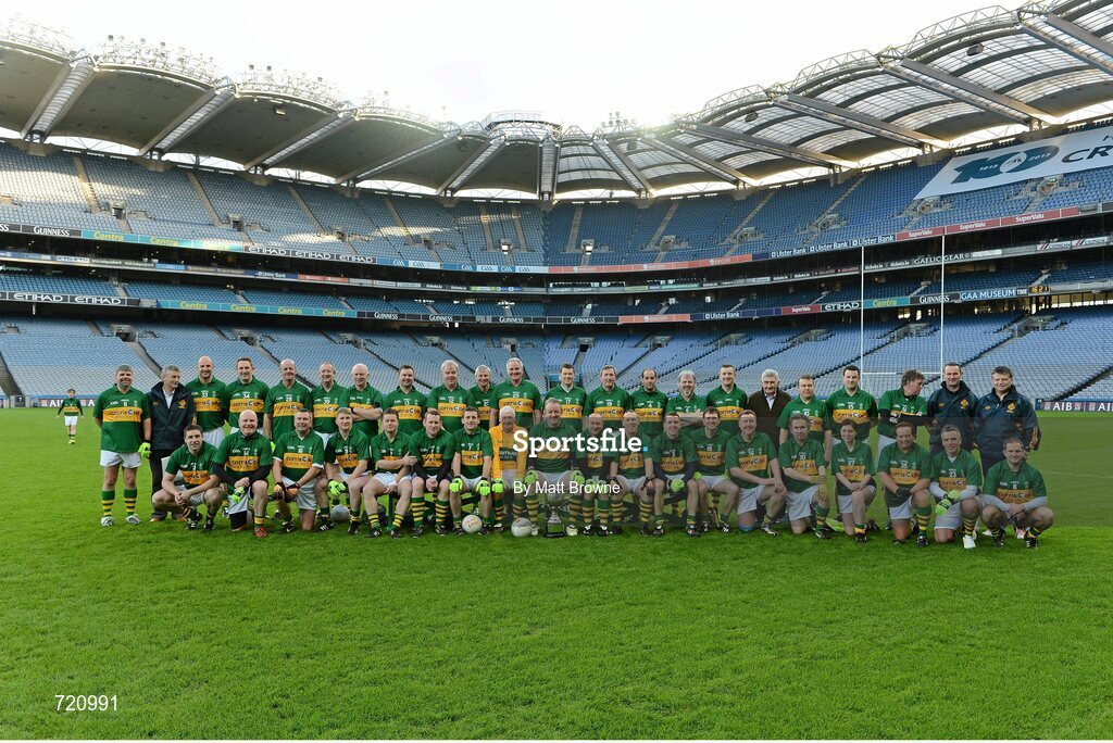 14 February 2013; The Kerry squad at the Alan Kerins GAA Challenge, supported by Liberty Insurance, which took place in Croke Park on Valentine's Day. For more information visit alankerinsprojects.org. Croke Park, Dublin. Picture credit: Matt Browne / SPORTSFILE