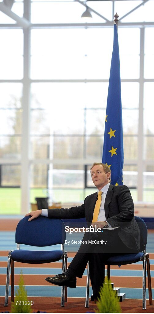 15 February 2013; An Taoiseach Enda Kenny T.D. at the official opening of the Athlone Institute of Technology International Arena. Athlone Institute of Technology International Arena, Athlone, Co. Westmeath. Picture credit: Stephen McCarthy / SPORTSFILE