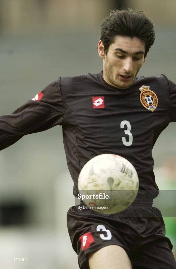 28 March 2003; Geore Tsimaruridze, Georgia. European Under 21 Qualifier, Georgia v Republic of Ireland, Boris Paichadze Stadium, Tbilisi, Georgia. Picture credit; Damien Eagers / SPORTSFILE *EDI*