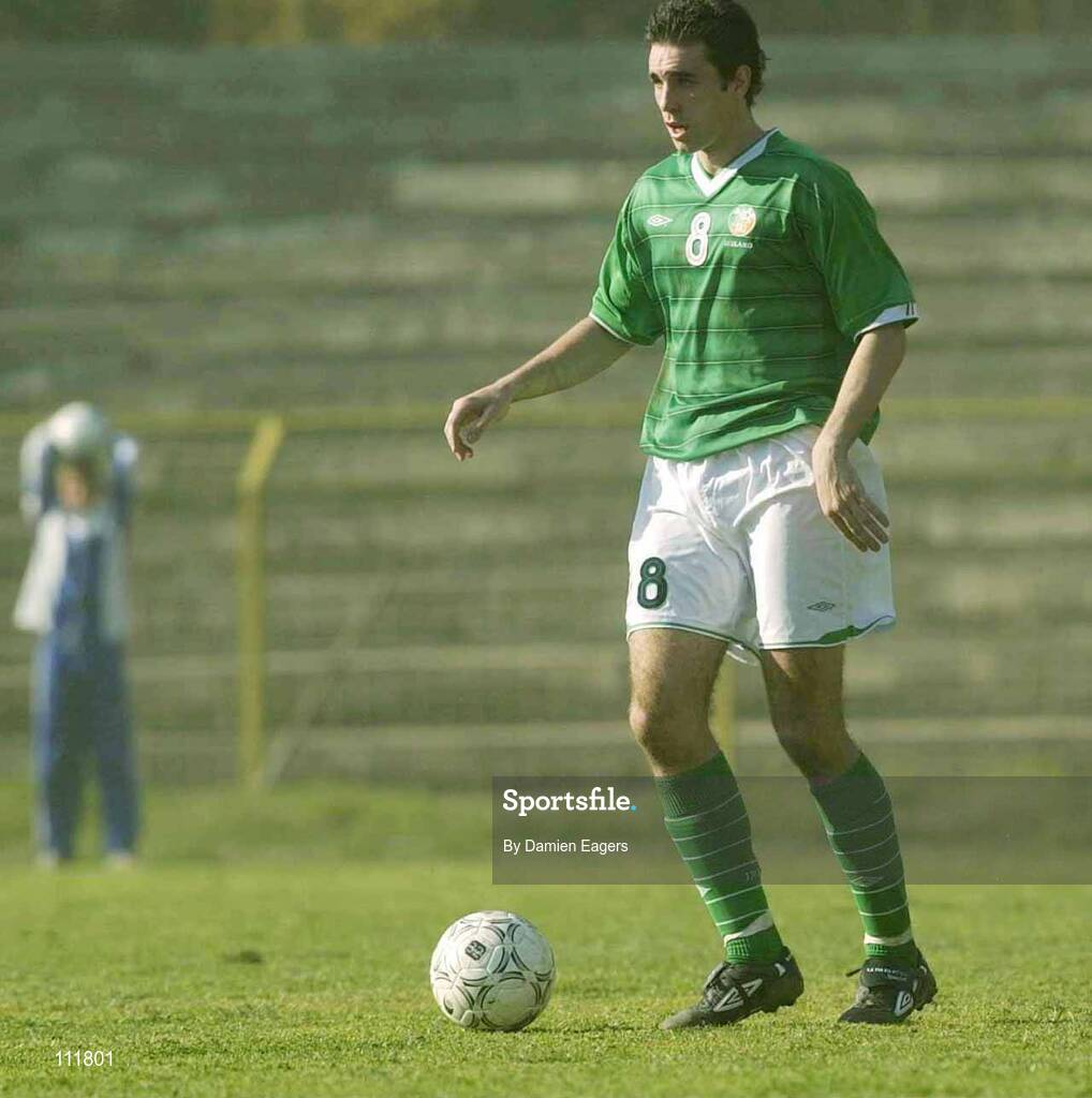 1 April 2003; John Thompson, Ireland. 2004 U21 European Championship Qualifier, Albania v Republic of Ireland, Selman Steranasi Stadium, Tirana, Albania. Soccer. Picture credit; Damien Eagers / SPORTSFILE *EDI*
