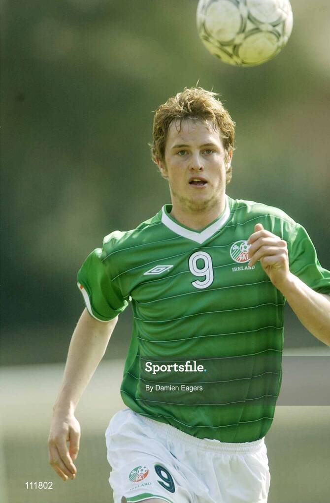 1 April 2003; Jonathan Daly, Ireland. 2004 U21 European Championship Qualifier, Albania v Republic of Ireland, Selman Steranasi Stadium, Tirana, Albania. Soccer. Picture credit; Damien Eagers / SPORTSFILE *EDI*