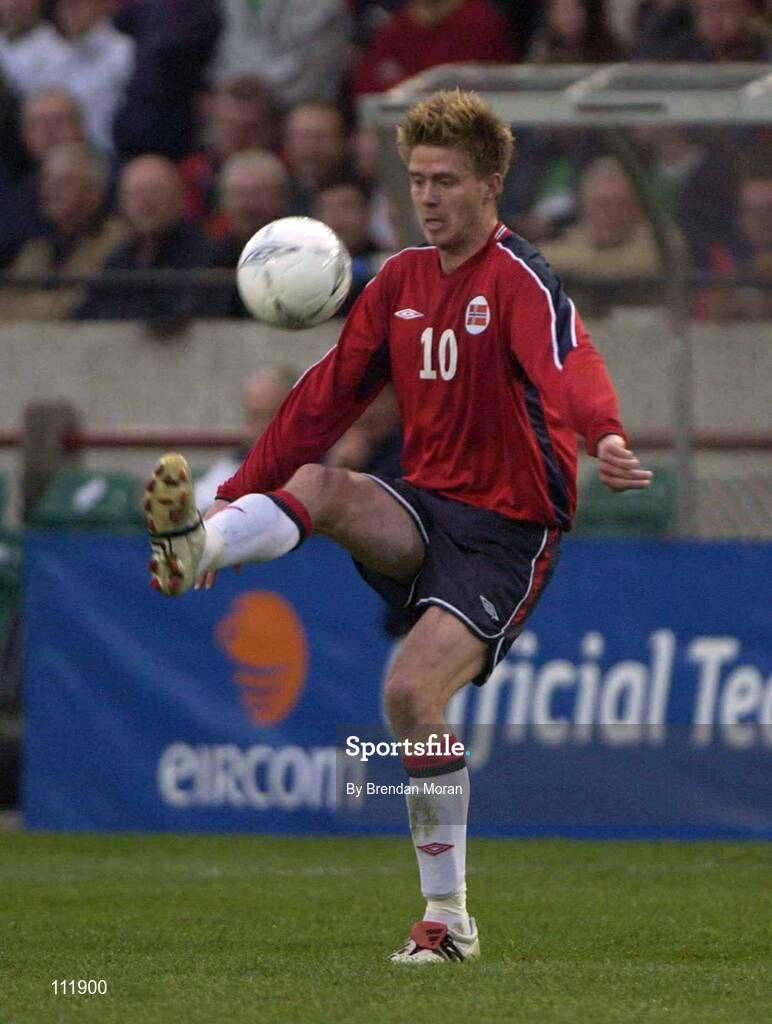 30 April 2003; Trond Andersen, Norway. Friendly International, Republic of Ireland v Norway, Lansdowne Road, Dublin. Soccer. Picture credit; Brendan Moran / SPORTSFILE *EDI*