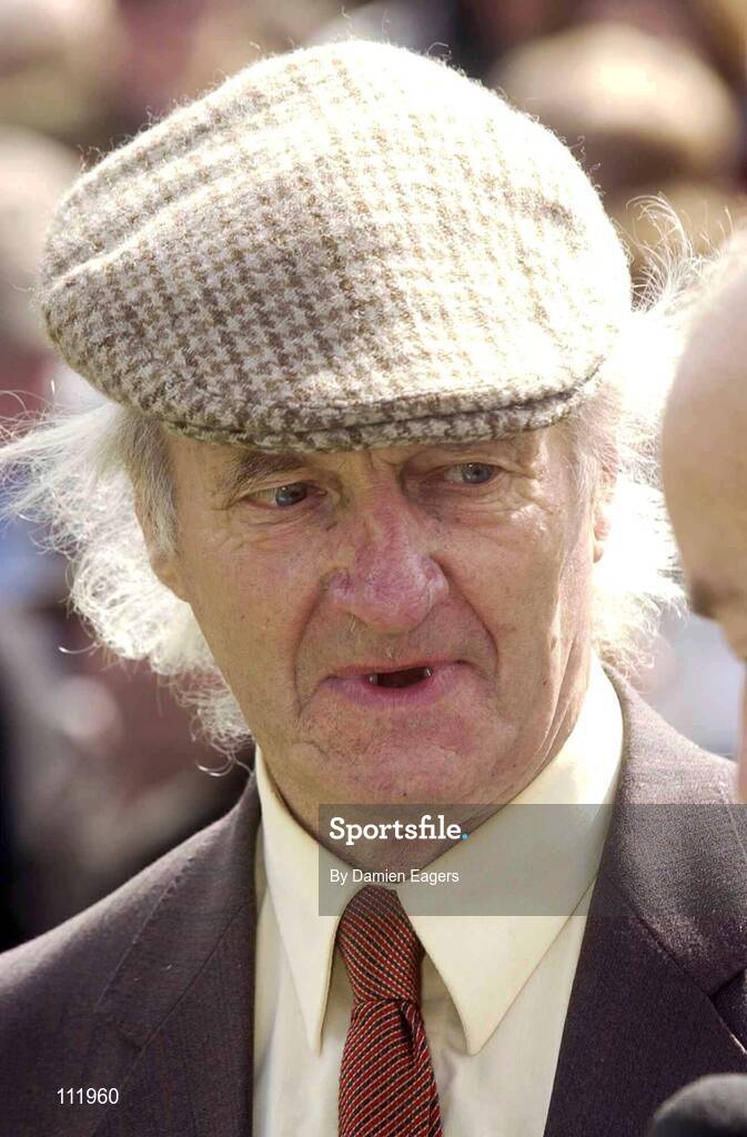 30 April 2003; Trainer John Morrison pictured after Crimson Flower had won The J.F Dunne Insurances Handicap Hurdle, Punchestown National Hunt Festival, Punchestown Racecourse, Co. Kildare. Horse Racing. Picture credit; Damien Eagers / SPORTSFILE *EDI*