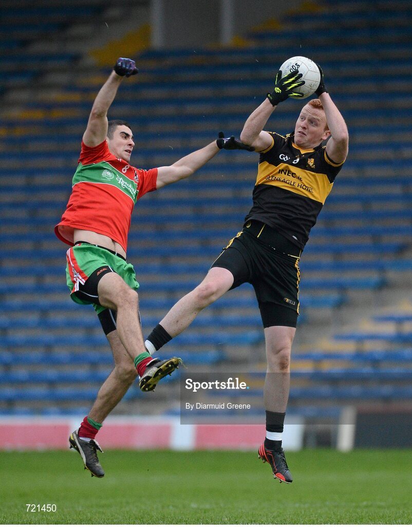 16 February 2013; Johnny Buckley, Dr. Crokes, in action against James McCarthy, Ballymun Kickhams. AIB GAA Football All-Ireland Senior Club Championship, Semi-Final, St Brigid’s, Dr. Crokes, Kerry v Ballymun Kickhams, Dublin, Semple Stadium, Thurles, Co. Tipperary. Picture credit: Diarmuid Greene / SPORTSFILE