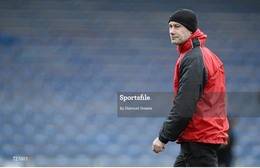 16 February 2013; Ballymun Kickhams manager Paul Curran. AIB GAA Football All-Ireland Senior Club Championship, Semi-Final, St Brigid’s, Dr. Crokes, Kerry v Ballymun Kickhams, Dublin, Semple Stadium, Thurles, Co. Tipperary. Picture credit: Diarmuid Greene / SPORTSFILE