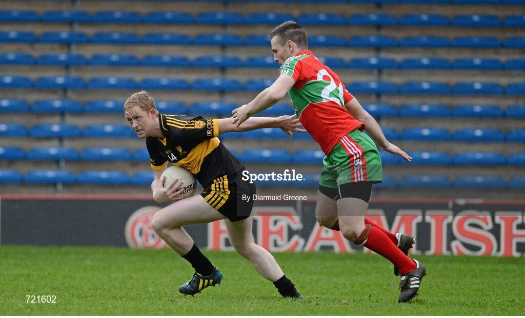 16 February 2013; Colm Cooper, Dr. Crokes, in action against Sean George, Ballymun Kickhams. AIB GAA Football All-Ireland Senior Club Championship, Semi-Final, St Brigid’s, Dr. Crokes, Kerry v Ballymun Kickhams, Dublin, Semple Stadium, Thurles, Co. Tipperary. Picture credit: Diarmuid Greene / SPORTSFILE