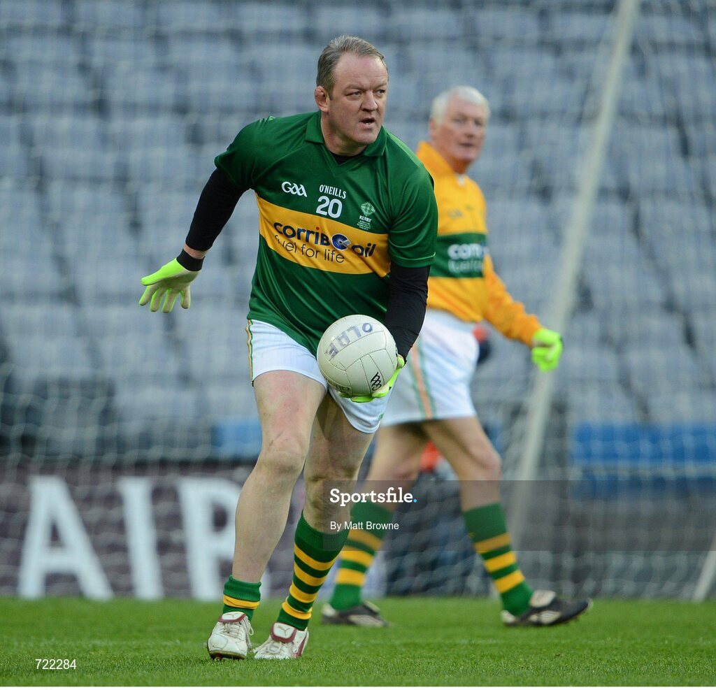 14 February 2013; Mick Galwey, lining out for Kerry, during the game against Kildare at the Alan Kerins GAA Challenge, supported by Liberty Insurance, which took place in Croke Park on Valentine's Day. For more information visit alankerinsprojects.org. Croke Park, Dublin. Picture credit: Matt Browne / SPORTSFILE