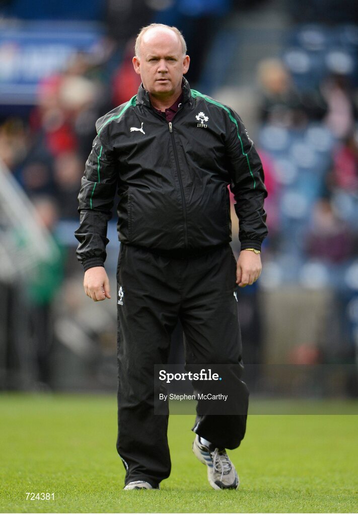 24 February 2013; Ireland head coach Declan Kidney. RBS Six Nations Rugby Championship, Scotland v Ireland, Murrayfield Stadium, Edinburgh, Scotland. Picture credit: Stephen McCarthy / SPORTSFILE