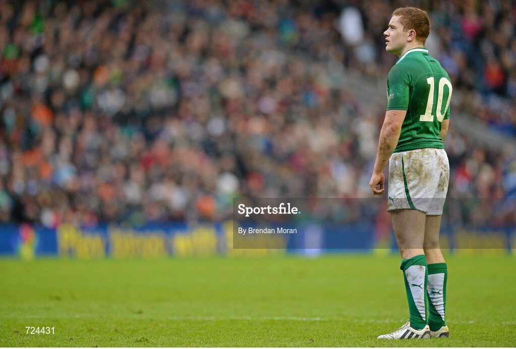 24 February 2013; Paddy Jackson, Ireland. RBS Six Nations Rugby Championship, Scotland v Ireland, Murrayfield Stadium, Edinburgh, Scotland. Picture credit: Brendan Moran / SPORTSFILE