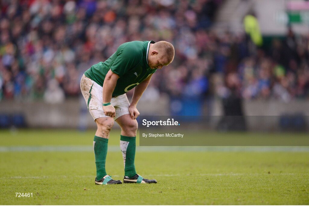 24 February 2013; Ireland's Tom Court. RBS Six Nations Rugby Championship, Scotland v Ireland, Murrayfield Stadium, Edinburgh, Scotland. Picture credit: Stephen McCarthy / SPORTSFILE