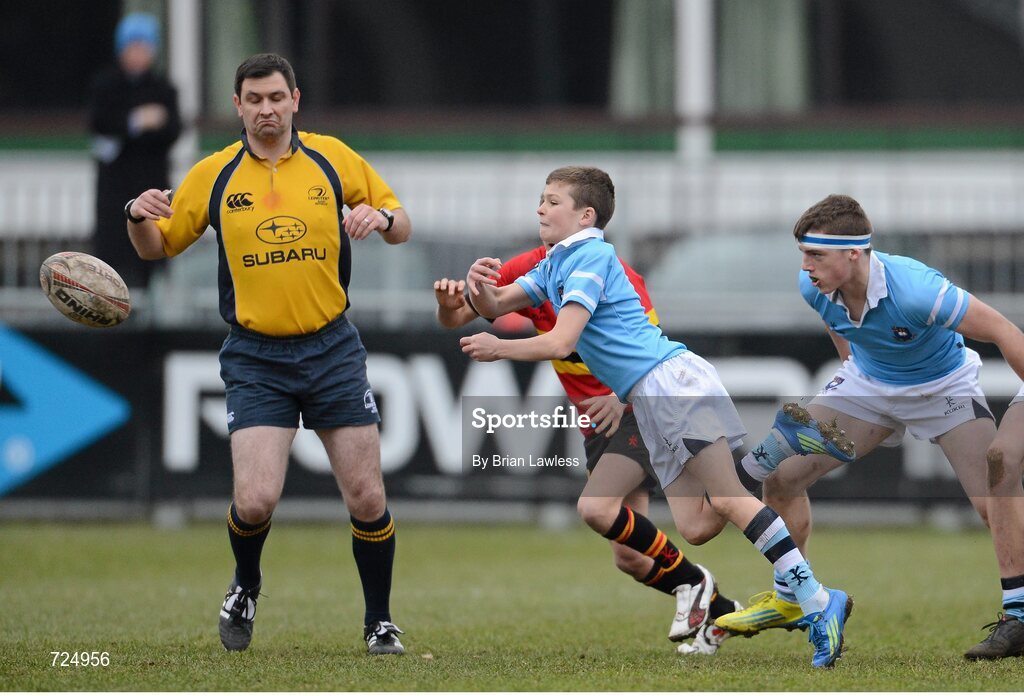 26 February 2013; Peter O'Beirne, St. Michael’s College. Powerade Leinster Schools Junior Cup, Quarter-Final, St. Michael’s College v CBC Monkstown, Donnybrook Stadium, Donnybrook, Dublin. Picture credit: Brian Lawless / SPORTSFILE