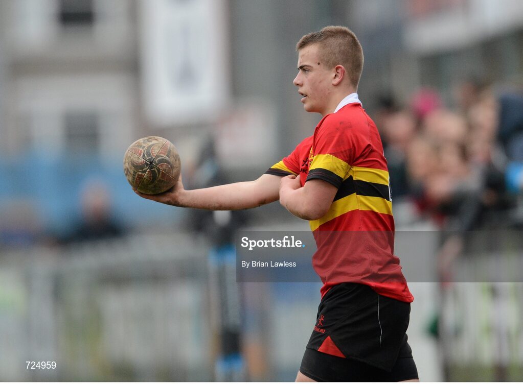 26 February 2013; Alex Holmes, CBC Monkstown. Powerade Leinster Schools Junior Cup, Quarter-Final, St. Michael’s College v CBC Monkstown, Donnybrook Stadium, Donnybrook, Dublin. Picture credit: Brian Lawless / SPORTSFILE