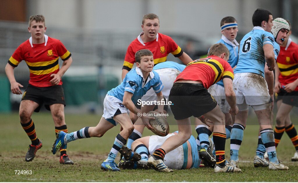 26 February 2013; Peter O'Beirne, St. Michael’s College. Powerade Leinster Schools Junior Cup, Quarter-Final, St. Michael’s College v CBC Monkstown, Donnybrook Stadium, Donnybrook, Dublin. Picture credit: Brian Lawless / SPORTSFILE