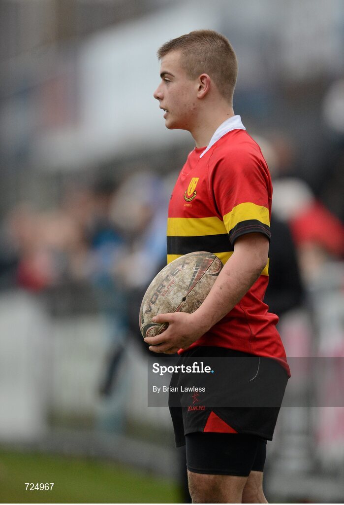 26 February 2013; Alex Holmes, CBC Monkstown. Powerade Leinster Schools Junior Cup, Quarter-Final, St. Michael’s College v CBC Monkstown, Donnybrook Stadium, Donnybrook, Dublin. Picture credit: Brian Lawless / SPORTSFILE