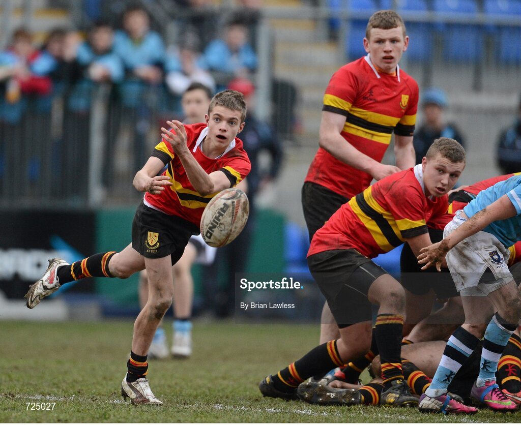26 February 2013; Robert Jordan, CBC Monkstown. Powerade Leinster Schools Junior Cup, Quarter-Final, St. Michael’s College v CBC Monkstown, Donnybrook Stadium, Donnybrook, Dublin. Picture credit: Brian Lawless / SPORTSFILE