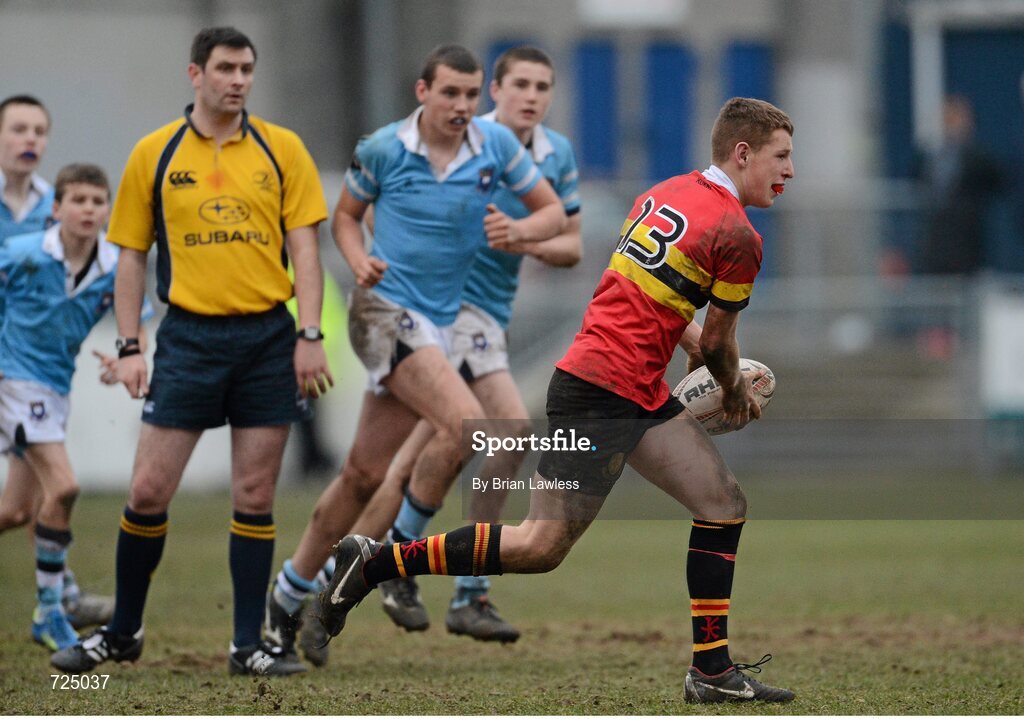 26 February 2013; Dan Casey, CBC Monkstown. Powerade Leinster Schools Junior Cup, Quarter-Final, St. Michael’s College v CBC Monkstown, Donnybrook Stadium, Donnybrook, Dublin. Picture credit: Brian Lawless / SPORTSFILE