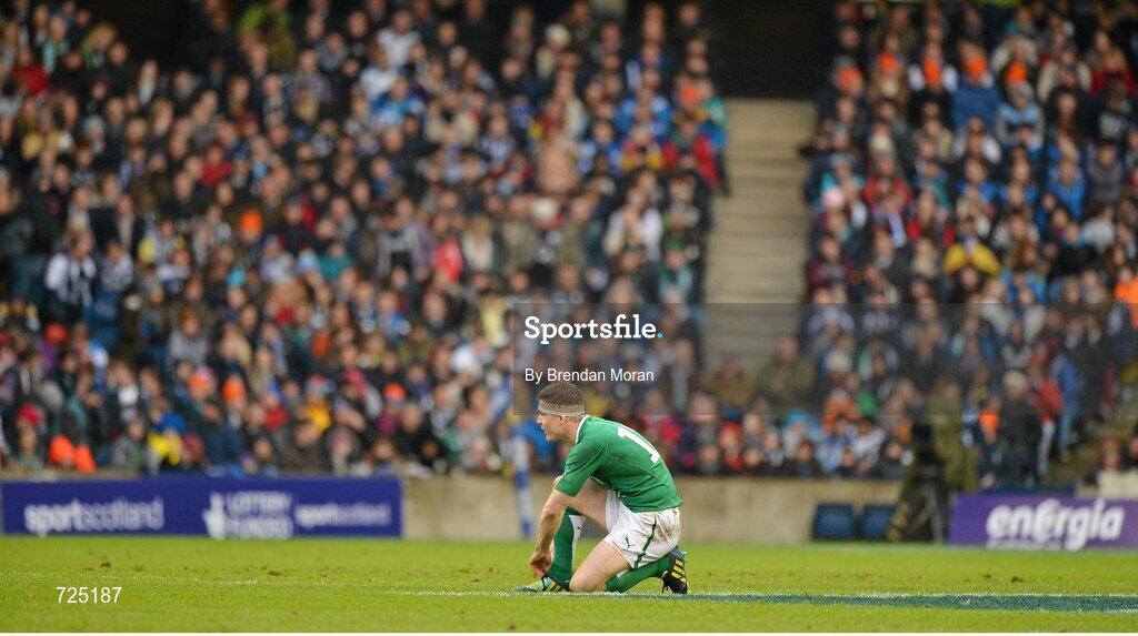 24 February 2013; Brian O'Driscoll, Ireland. RBS Six Nations Rugby Championship, Scotland v Ireland, Murrayfield Stadium, Edinburgh, Scotland. Picture credit: Brendan Moran / SPORTSFILE