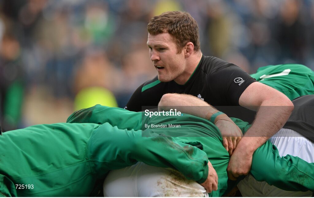 24 February 2013; Donnacha Ryan, Ireland. RBS Six Nations Rugby Championship, Scotland v Ireland, Murrayfield Stadium, Edinburgh, Scotland. Picture credit: Brendan Moran / SPORTSFILE