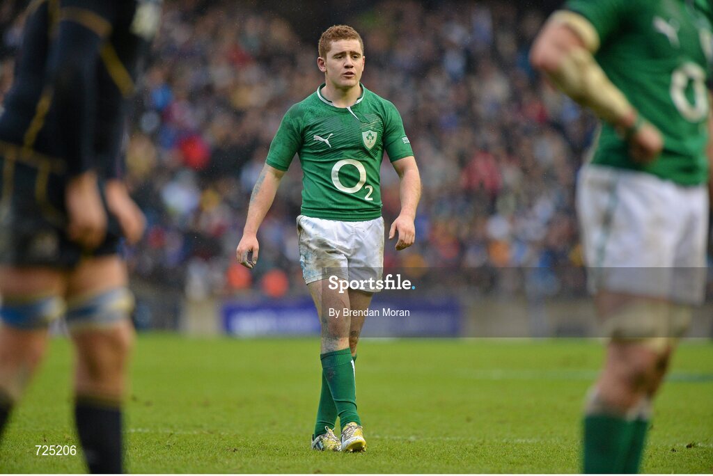 24 February 2013; Paddy Jackson, Ireland. RBS Six Nations Rugby Championship, Scotland v Ireland, Murrayfield Stadium, Edinburgh, Scotland. Picture credit: Brendan Moran / SPORTSFILE