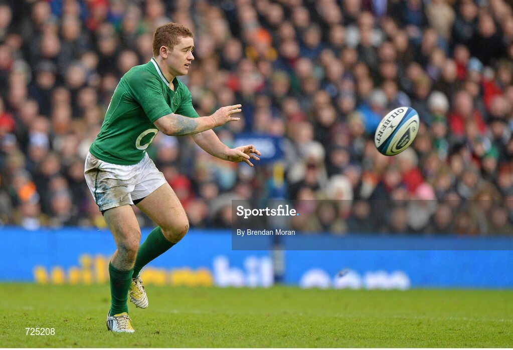 24 February 2013; Paddy Jackson, Ireland. RBS Six Nations Rugby Championship, Scotland v Ireland, Murrayfield Stadium, Edinburgh, Scotland. Picture credit: Brendan Moran / SPORTSFILE