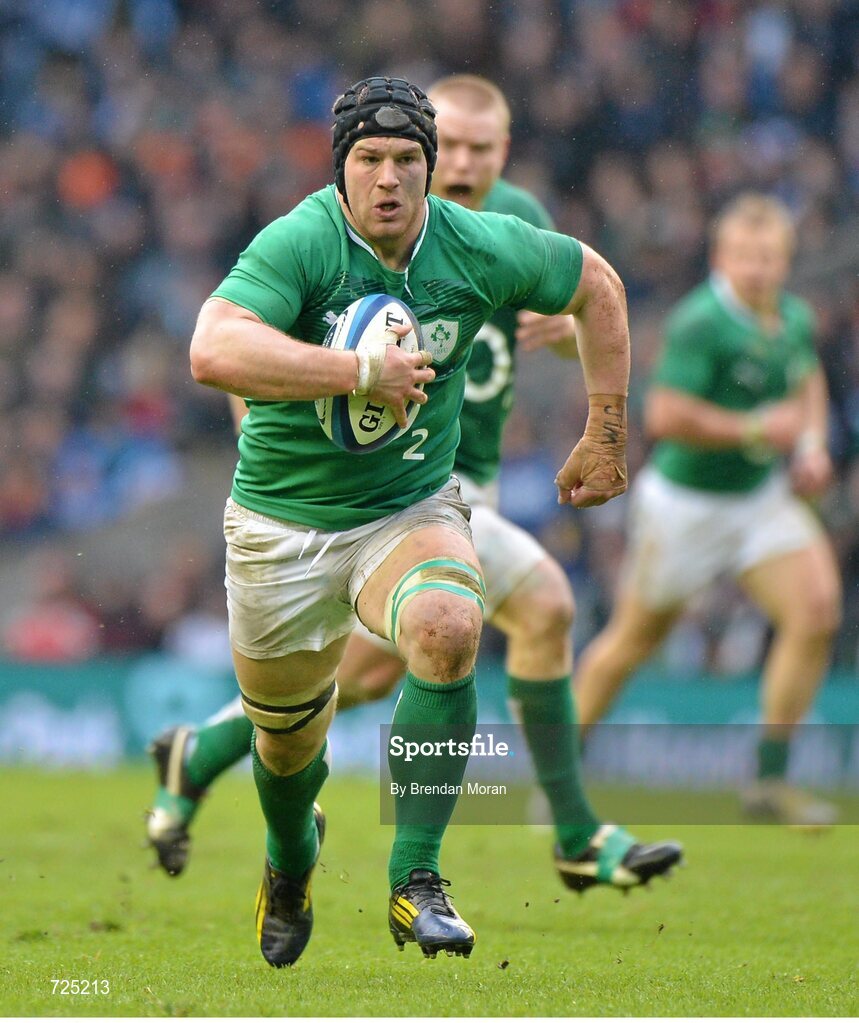 24 February 2013; Sean O'Brien, Ireland. RBS Six Nations Rugby Championship, Scotland v Ireland, Murrayfield Stadium, Edinburgh, Scotland. Picture credit: Brendan Moran / SPORTSFILE
