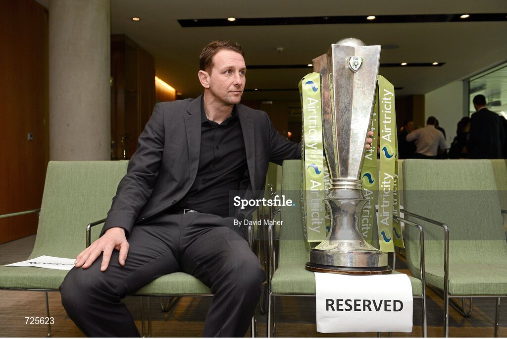 1 March 2013; Sligo Rovers manager Ian Baraclough in attendance at the Airtricity League launch 2013. Aviva Stadium, Lansdowne Road, Dublin. Picture credit: David Maher / SPORTSFILE