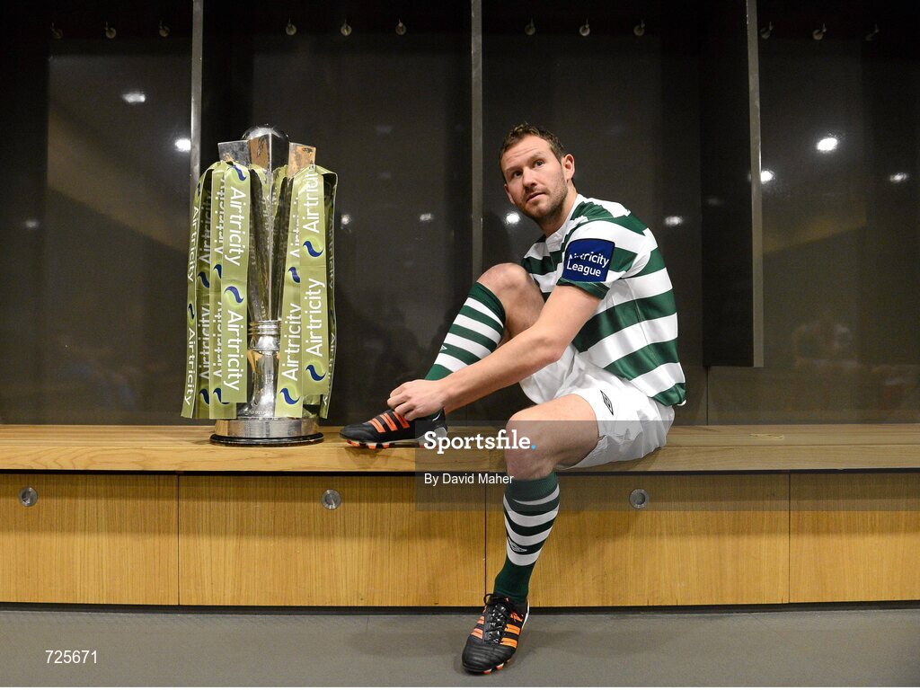 1 March 2013; Pat Sullivan, Shamrock Rovers, in attendance at the Airtricity League launch 2013. Aviva Stadium, Lansdowne Road, Dublin. Picture credit: David Maher / SPORTSFILE