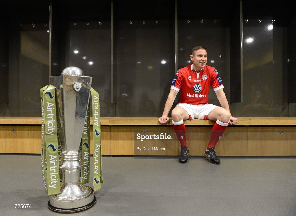 1 March 2013; Glenn Cronin, Shelbourne, in attendance at the Airtricity League launch 2013. Aviva Stadium, Lansdowne Road, Dublin. Picture credit: David Maher / SPORTSFILE
