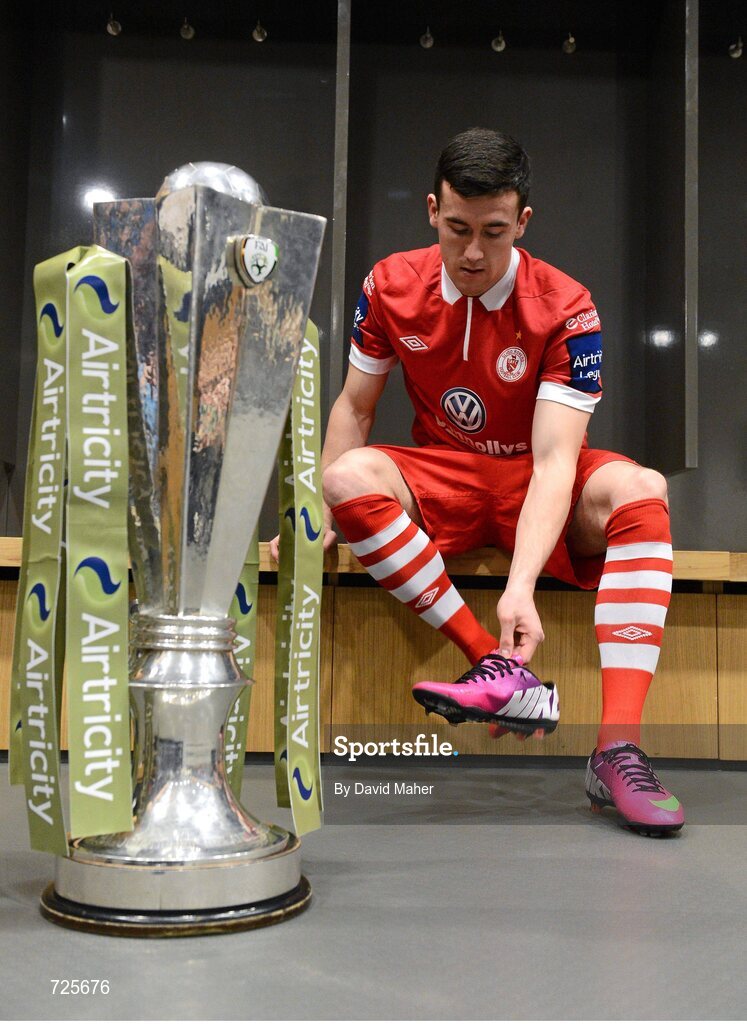1 March 2013; Aaron Greene, Sligo Rovers in attendance at the Airtricity League launch 2013. Aviva Stadium, Lansdowne Road, Dublin. Picture credit: David Maher / SPORTSFILE