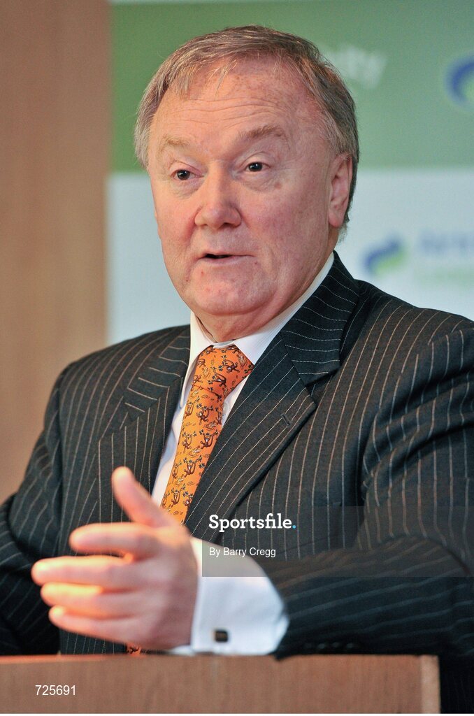 1 March 2013; Paul O'Shaughnessy, Head of Sales Airtricity, speaking to the media at the Airtricity League launch 2013. Aviva Stadium, Lansdowne Road, Dublin. Picture credit: Barry Cregg / SPORTSFILE