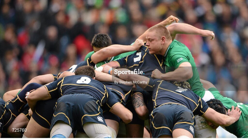 24 February 2013; Ireland's Tom Court. RBS Six Nations Rugby Championship, Scotland v Ireland, Murrayfield Stadium, Edinburgh, Scotland. Picture credit: Stephen McCarthy / SPORTSFILE