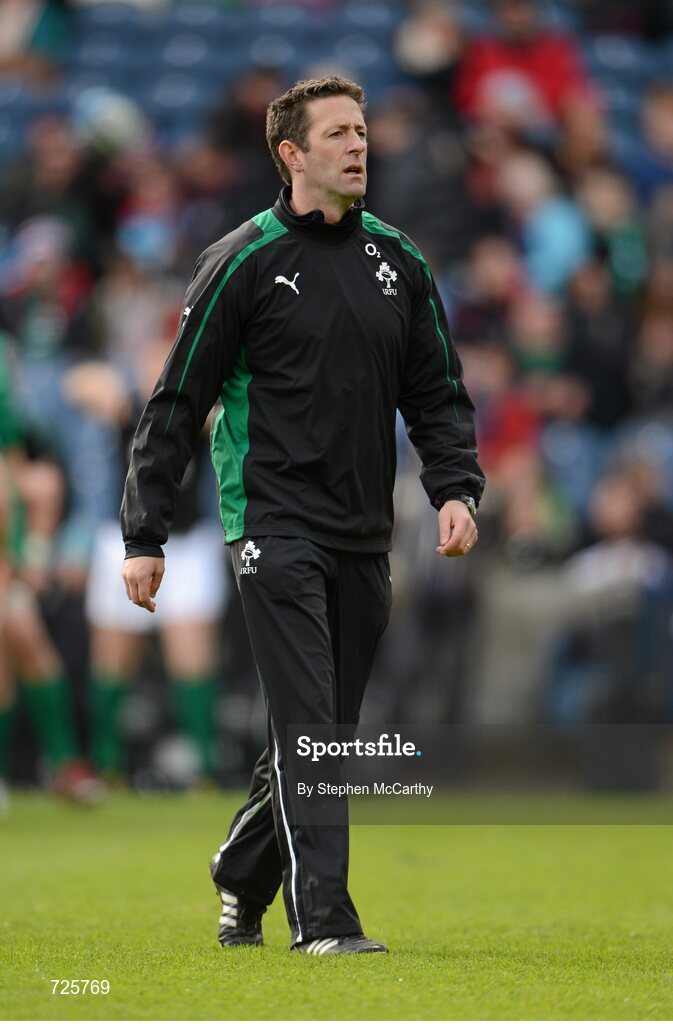 24 February 2013; Ireland physio Keith Fox. RBS Six Nations Rugby Championship, Scotland v Ireland, Murrayfield Stadium, Edinburgh, Scotland. Picture credit: Stephen McCarthy / SPORTSFILE